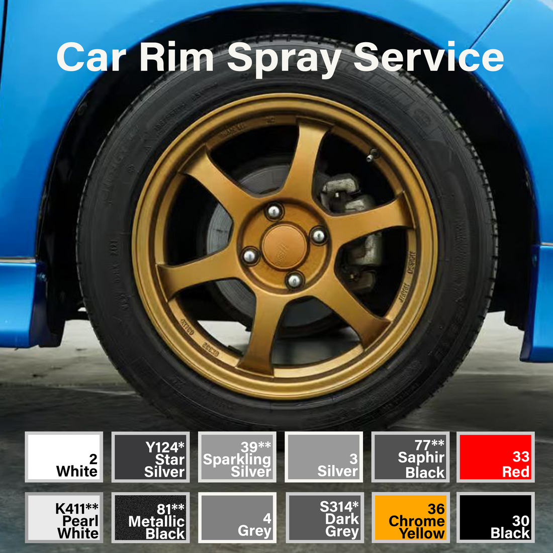 Servis Sembur Rim Kereta