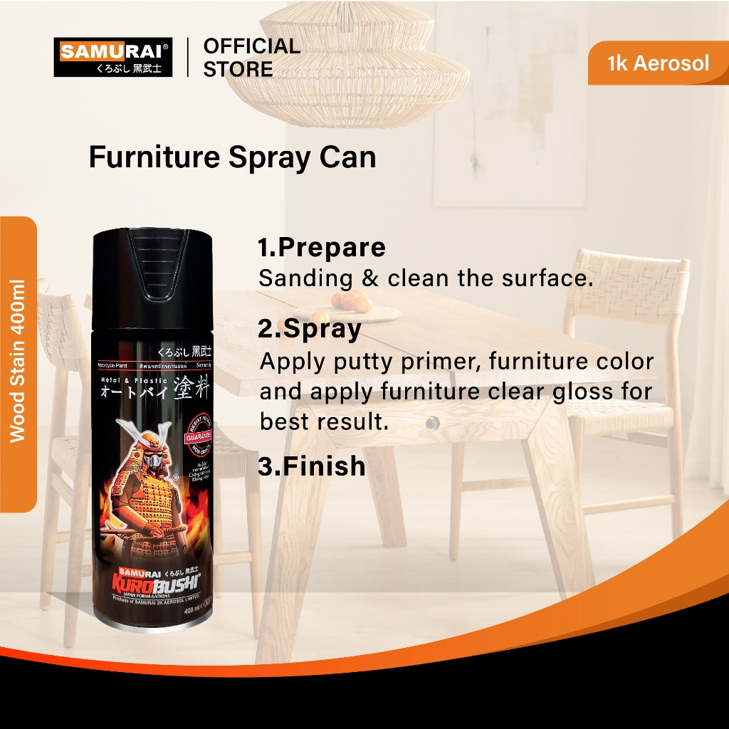 Samurai Spray Paint Wood Stain Colours Paint furniture paint